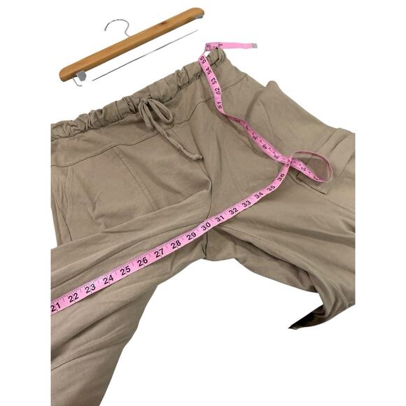Free People Beach Wide Leg Cargo Pull On Beach Pants Cotton Womens Medium - Picture 8 of 8
